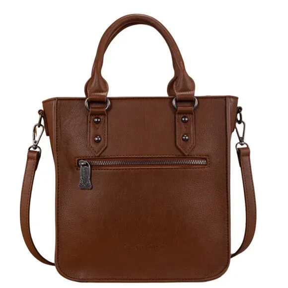 Trinity Ranch by Montana West Tote Cross Body Bag Purse Western Floral Tooled - Picture 2 of 7